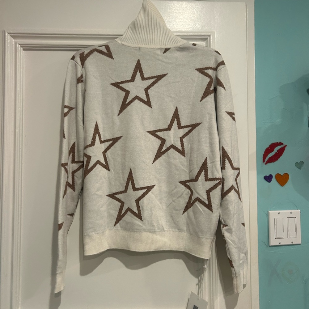 Star Turtleneck Sweater